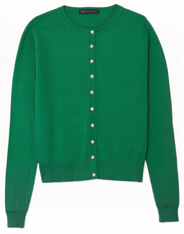 Marks & Spencer Γυναικεία ζακέτα Crop UK 8 Small Green Viscose