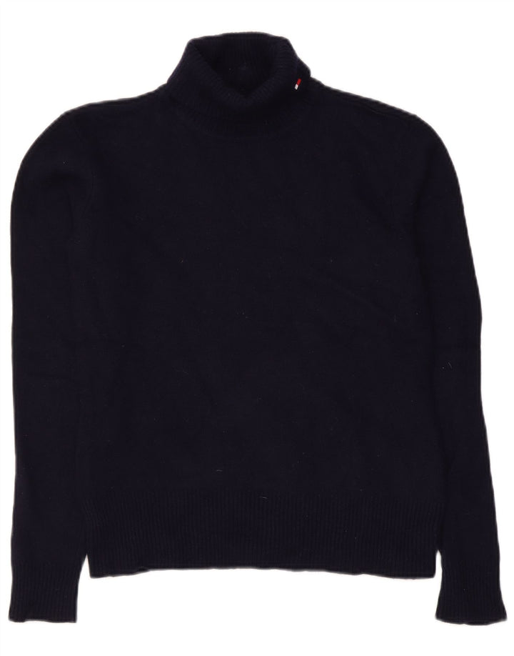 Tommy Hilfiger Γυναικείο πουλόβερ με ρολό λαιμόκοψη UK 12 Medium Navy Blue