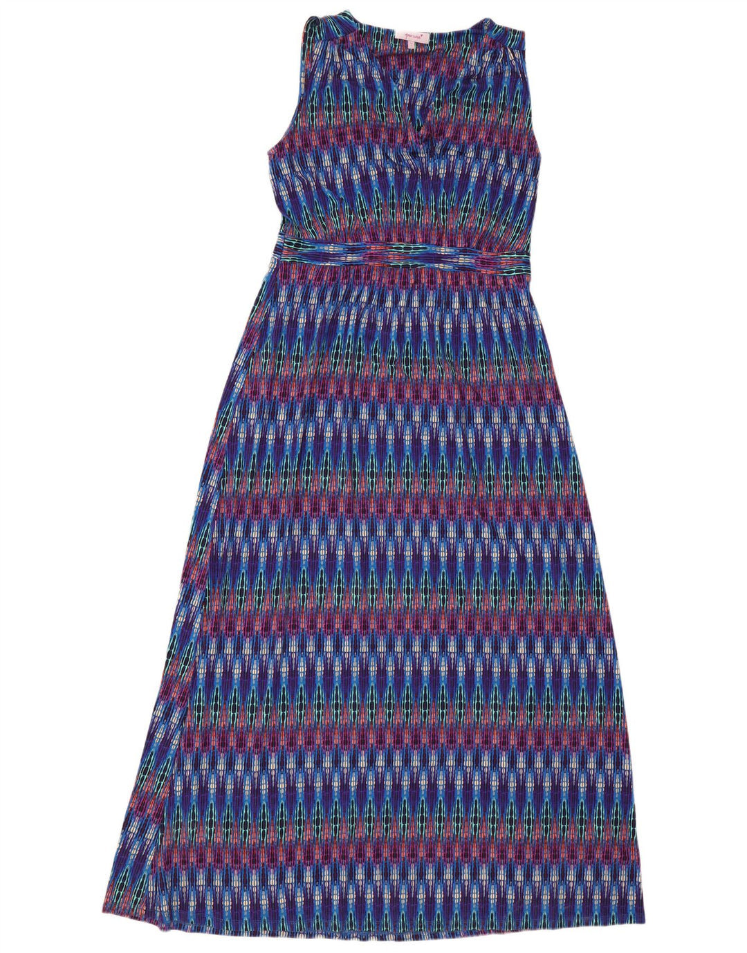 MARKS & SPENCER Womens Maxi Dress UK 14 Large Multicoloured Striped