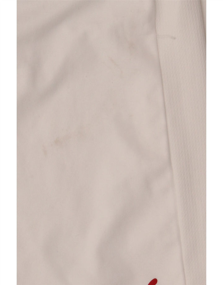 Ανδρικό αθλητικό σορτς PUMA μεσαίο λευκό πολυεστέρα