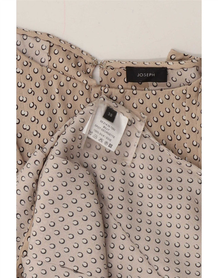Joseph Γυναικείο φόρεμα A-Line EU 38 Medium Beige Silk Spotted