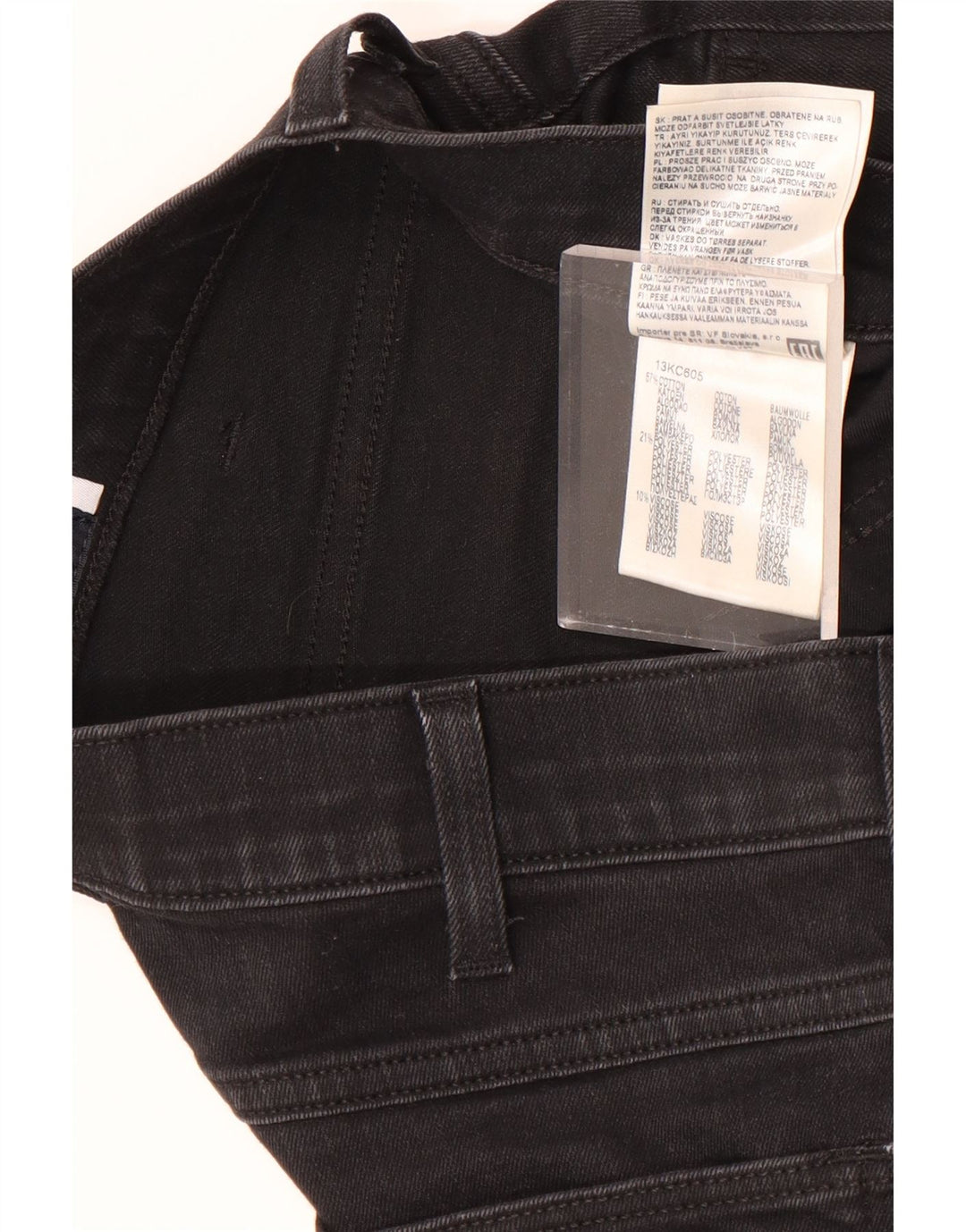 Ανδρικό τζιν Wrangler Bryson Slim W30 L28 μαύρο βαμβακερό