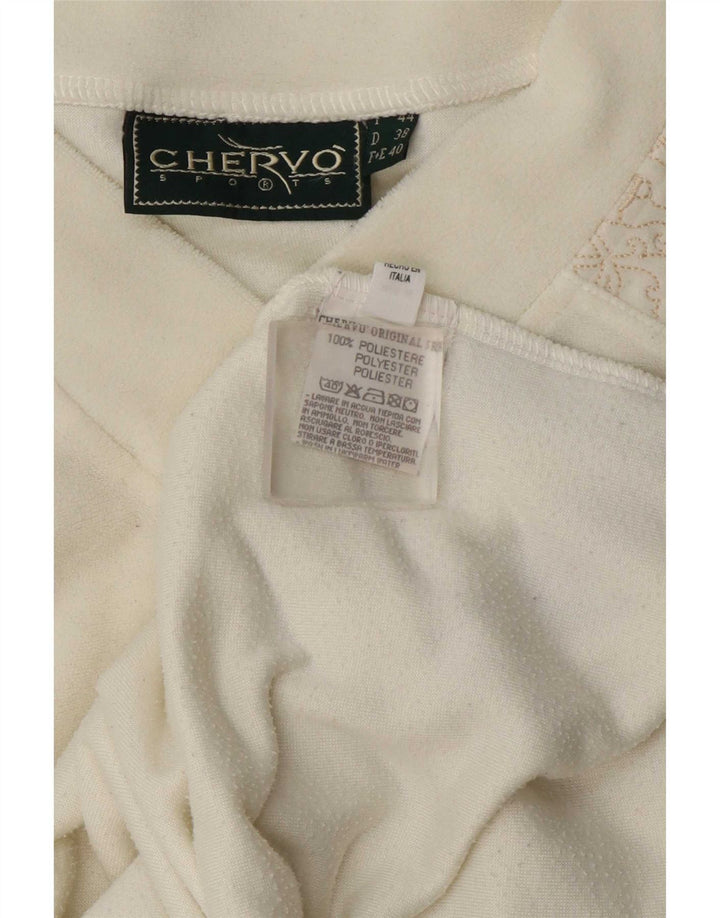 Γυναικείο βελούδινο γιλέκο Chervo Top IT 44 Medium Off White Paisley Polyester