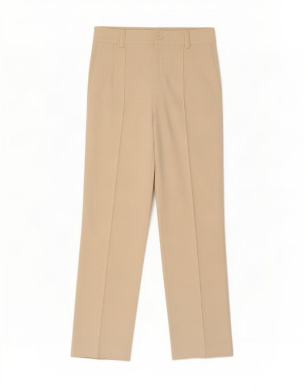 Zara Γυναικείο ίσιο casual παντελόνι Medium W32 L33 Off White Polyester