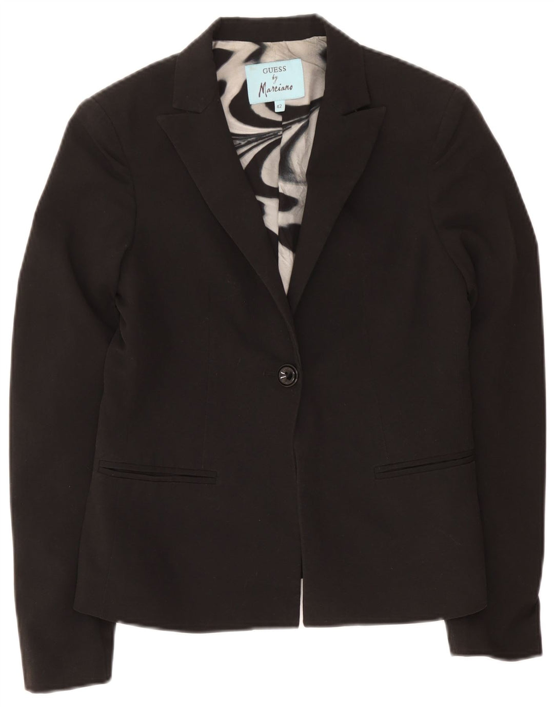 Guess By Marciano Γυναικείο Μπουφάν 1 Κουμπί Blazer IT 42 Μεσαίο Μαύρο