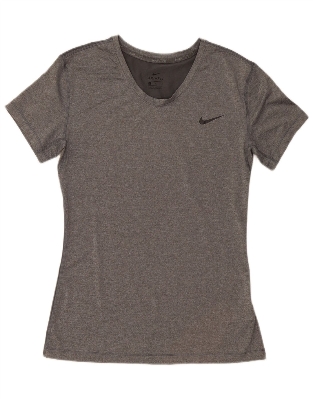 Γυναικείο T-shirt Nike Dri Fit Top UK 14 Large Grey Polyester