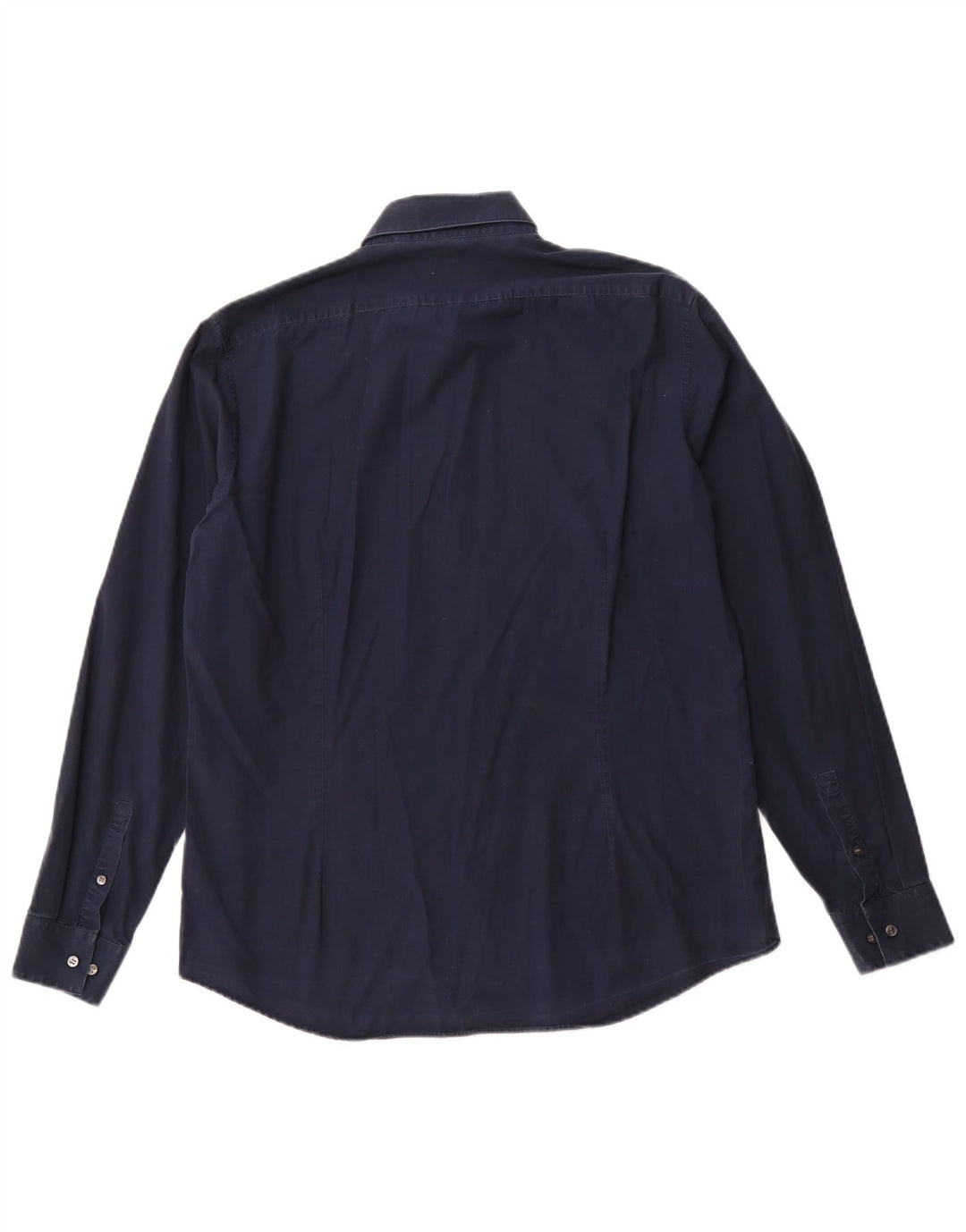 CALVIN KLEIN Ανδρικό πουκάμισο Slim Fit Μέγεθος 16 1/2 Large Navy Blue από βαμβάκι