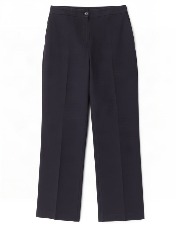 Marks & Spencer γυναικείο ίσιο casual παντελόνι UK 18 XL W34 L30 Navy Blue
