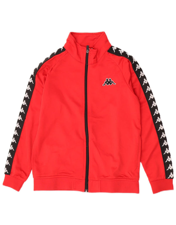 Kappa Boys Graphic αθλητική φόρμα Top Jacket 11-12 Years Red Colourblock