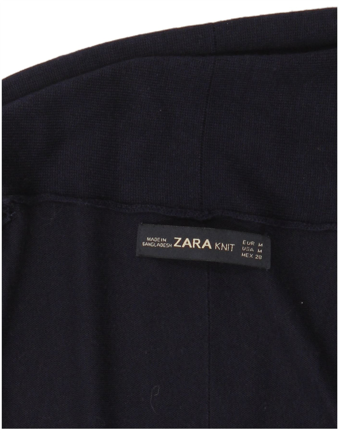 Γυναικείο πουλόβερ ZARA Longline Open Cardigan UK 12 Medium Navy Blue