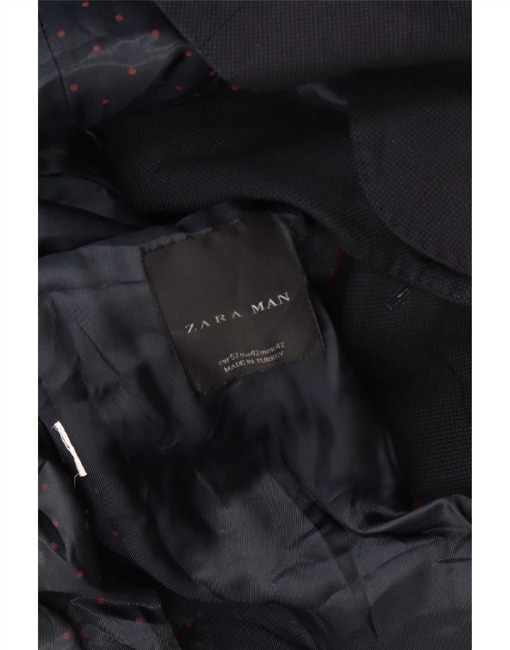 Zara Ανδρικό μπλέιζερ μπουφάν EU 52 Large Navy Blue