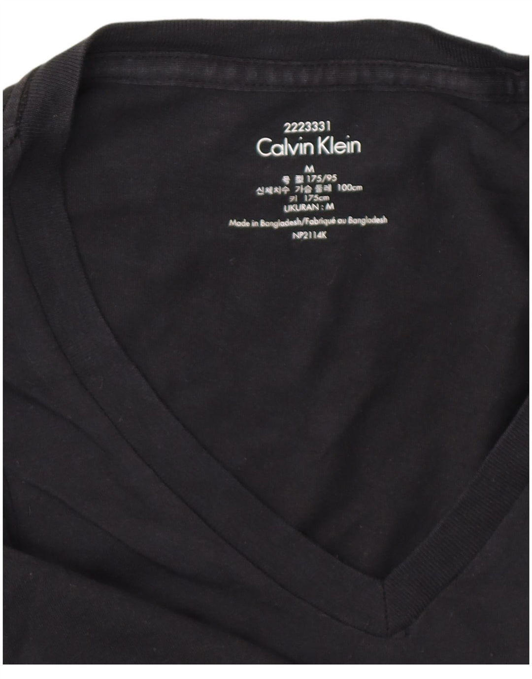 Ανδρικό T-Shirt CALVIN KLEIN Top Medium Μαύρο