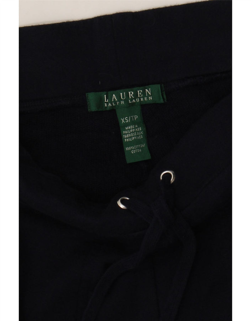 RALPH LAUREN Womens Tracksuit Trousers UK 6 XS Navy Blue Cotton Vintage Ralph Lauren and Second-Hand Ralph Lauren from Messina Hembry 