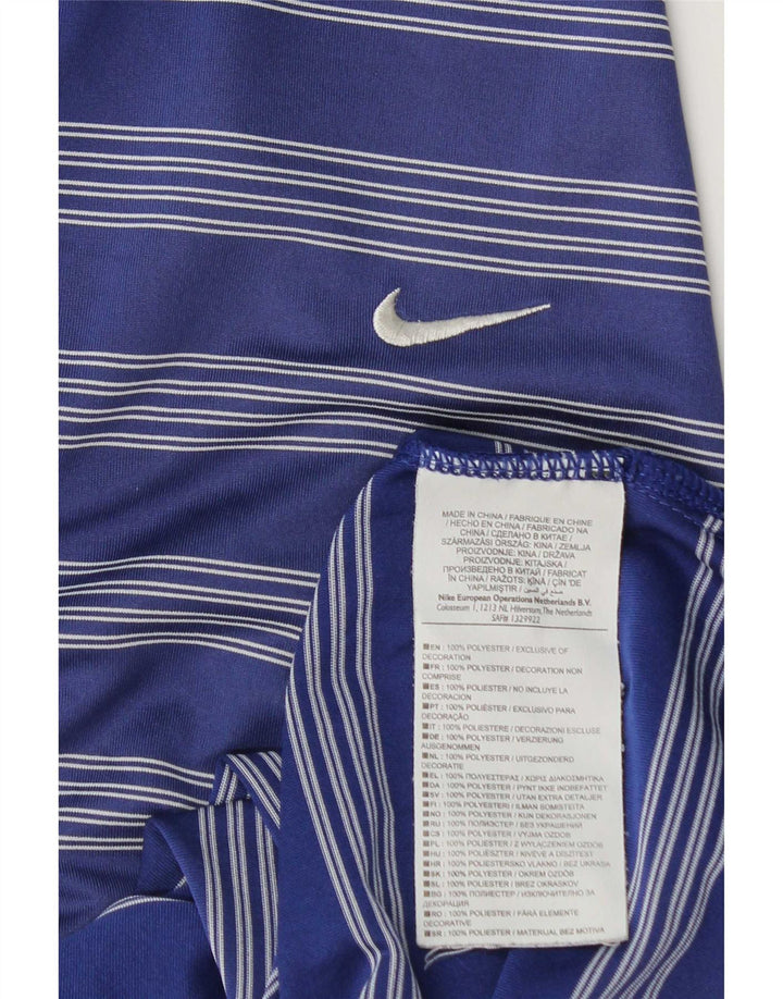 Ανδρικό μπλουζάκι πόλο Nike 2XL Navy Blue ριγέ πολυεστέρα
