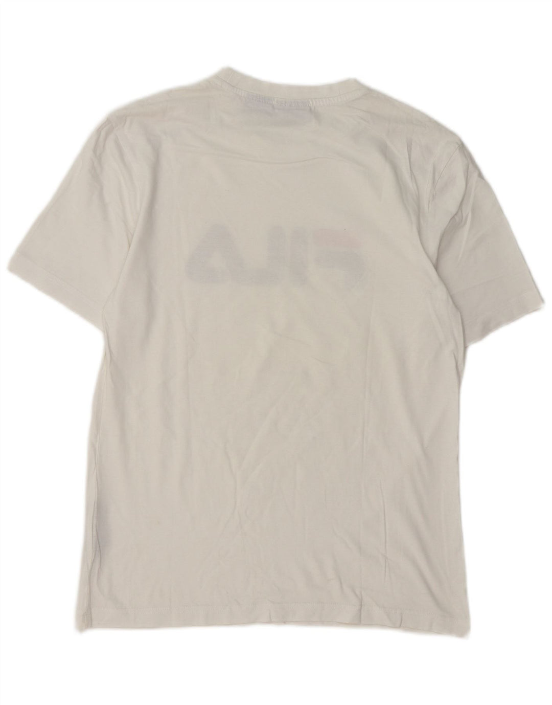 Fila Ανδρικό γραφικό T-Shirt Top Μικρό λευκό βαμβακερό