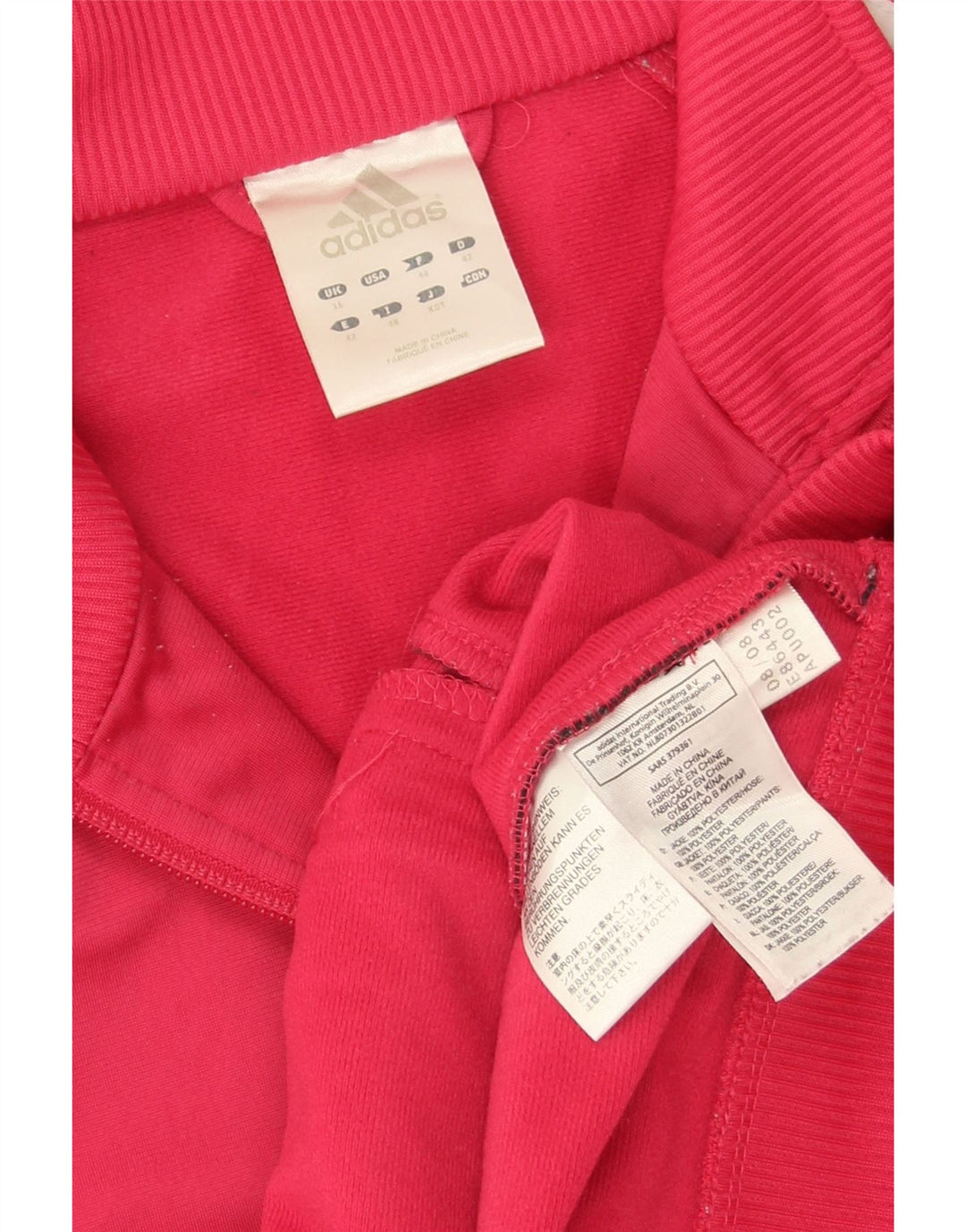 Γυναικεία αθλητική φόρμα Adidas Top Jacket UK 16 Large Pink Polyester