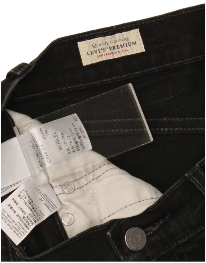 Ανδρικό τζιν Levi's Slim W30 L29 Μαύρο βαμβακερό