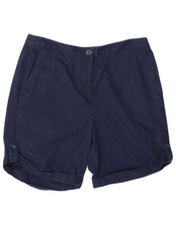 Marks & Spencer Γυναικείο σορτς Chino UK 10 Small W27 Navy Blue Cotton