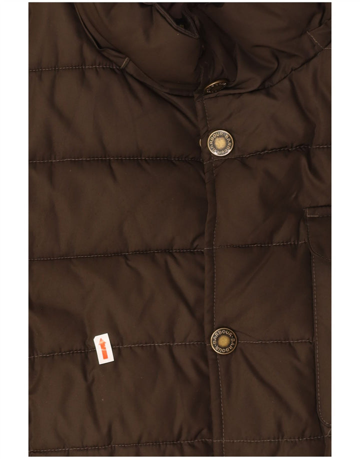 BARBOUR Ανδρικό μπουφάν με επένδυση UK 36 Small Brown Polyester
