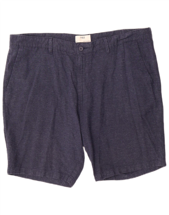 Ανδρικό σορτς Chino Marks & Spencer W42 2XL Μπλε Λινό