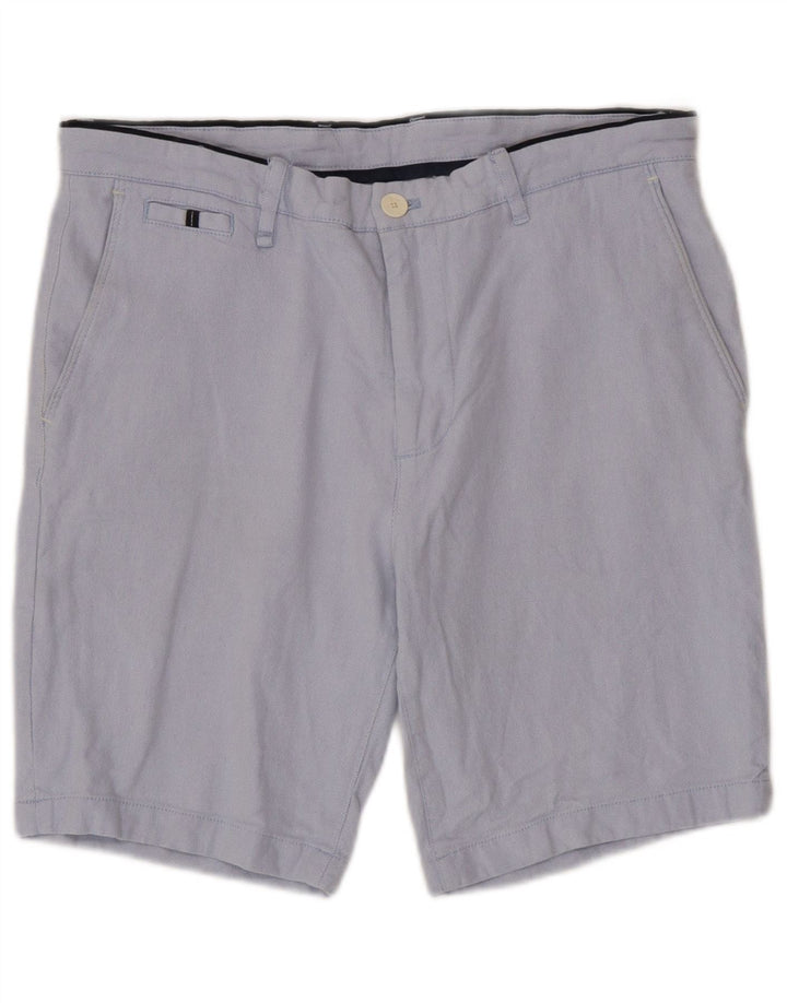 Zara Ανδρικό Σορτς Chino EU 44 Μεγάλο W34 Μπλε βαμβακερό