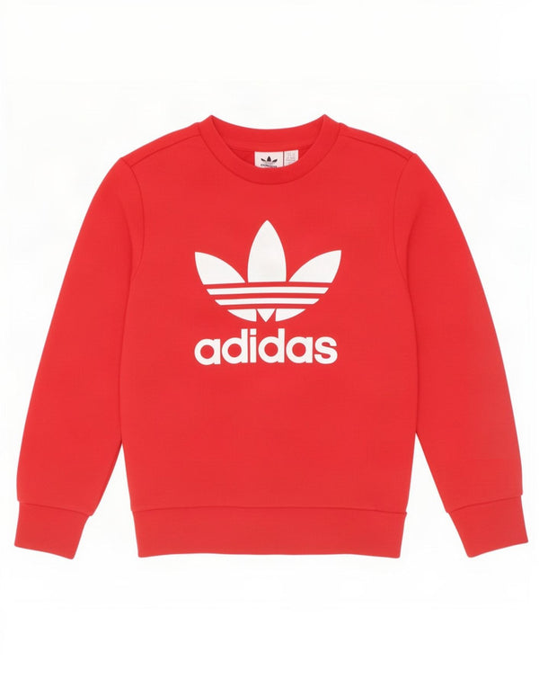 Γραφικό φούτερ Nike Boys Jumper 7-8 ετών Κόκκινο βαμβακερό