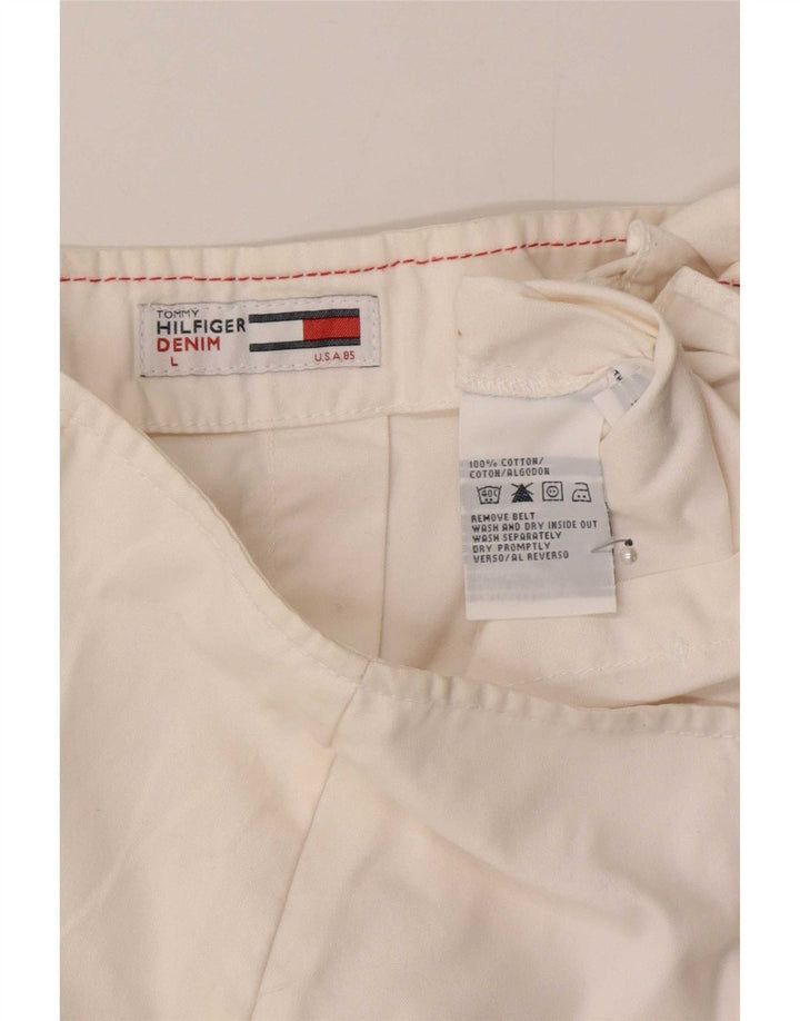 Tommy Hilfiger Γυναικεία Μίνι Φούστα Μεγάλη W32 Λευκή Βαμβακερή
