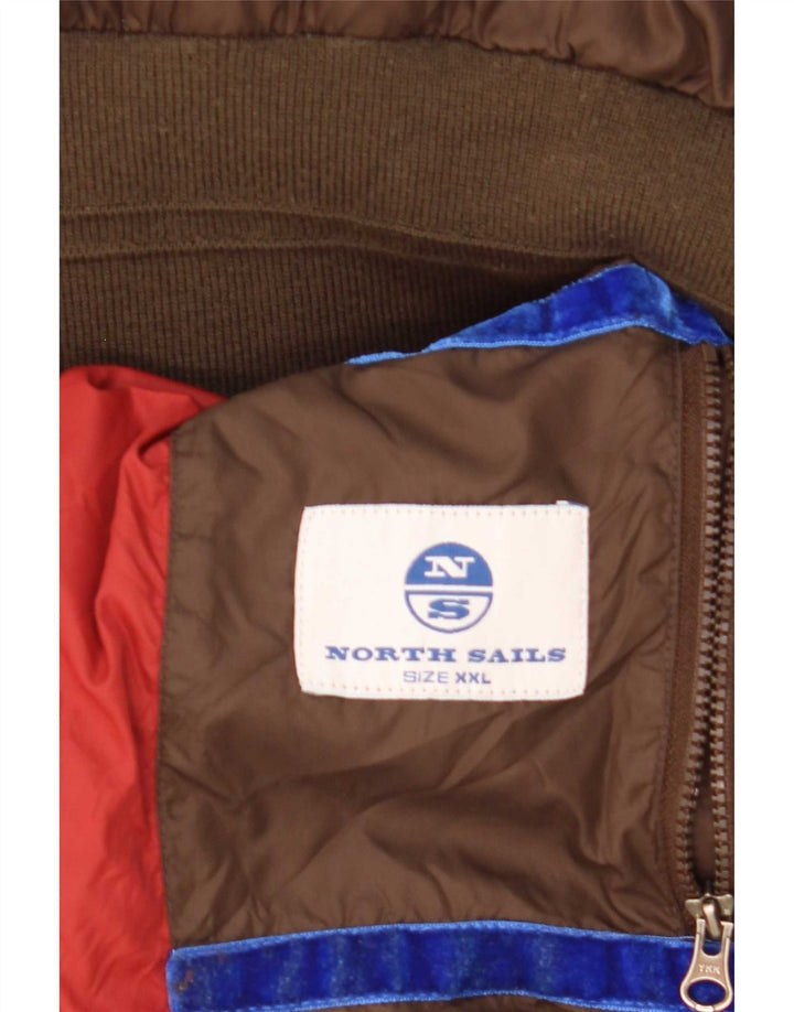 North Sails Ανδρικό μπουφάν με επένδυση UK 44 2XL καφέ πολυαμίδιο