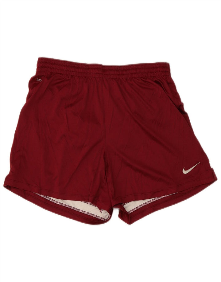 Γυναικείο αθλητικό σορτς NIKE Dri Fit UK 10 Small Maroon Polyester