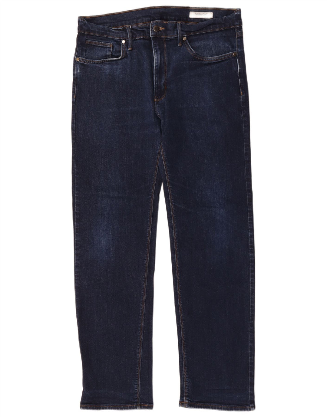 Ανδρικό τζιν ίσιο Marks & Spencer W34 L31 Navy Blue Cotton