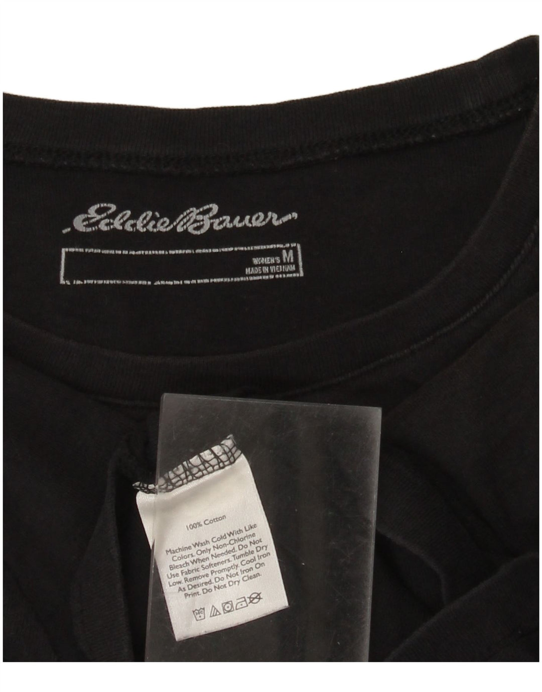 Γυναικείο T-Shirt Eddie Bauer Top UK 12 Medium Black