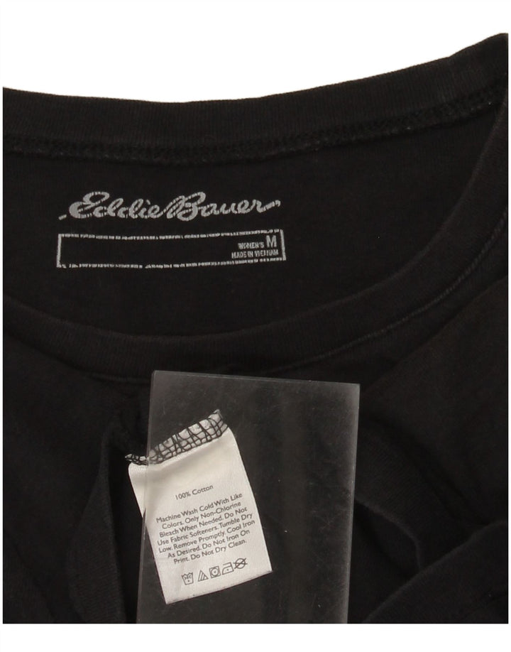 Γυναικείο T-Shirt Eddie Bauer Top UK 12 Medium Black