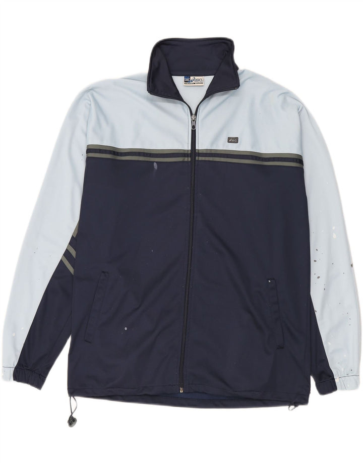 Ανδρική αθλητική φόρμα Asics Top Jacket Μεγάλο μπλε ναυτικό χρώμα πολυεστέρα