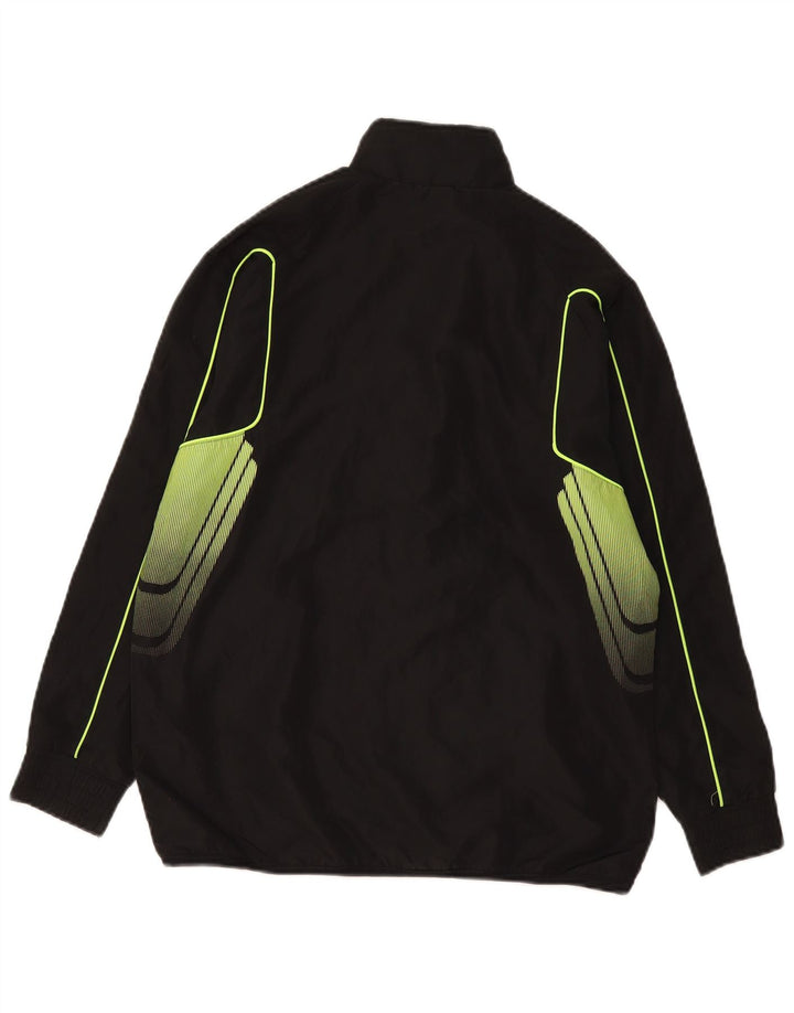 Adidas Boys Graphic αθλητική φόρμα Top Jacket 13-14 ετών Μεγάλο Μαύρο Πολυεστέρα