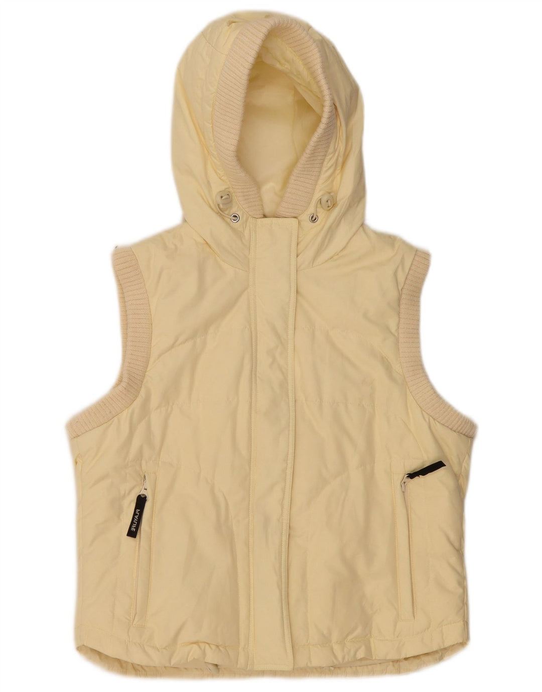 Playlife Γυναικεία κουκούλα με επένδυση Gilet UK 14 μεσαίου κίτρινου πολυεστέρα