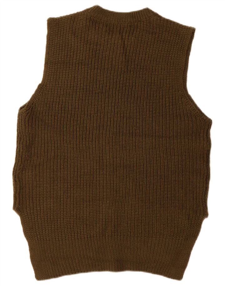 Marks & Spencer Γυναικείο Γιλέκο Tank Top UK 12 Medium Khaki Acrylic