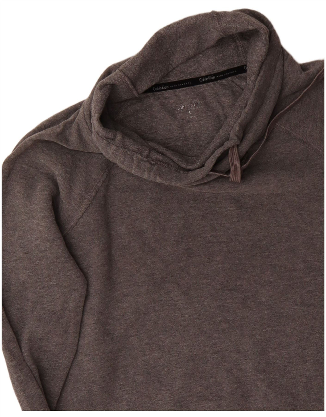 CALVIN KLEIN Γυναικεία γραφική φούτερ Performance Jumper UK 10 Small Grey