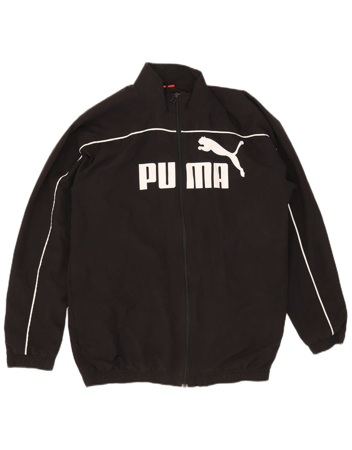 Μπουφάν Puma Boys Graphic αθλητική φόρμα 15-16 ετών Μαύρο Πολυεστέρας