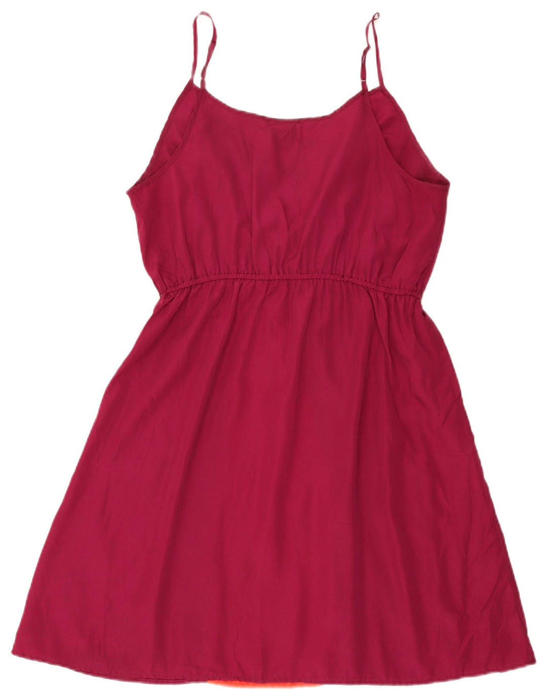 MOSSIMO Γυναικείο Slip Dress UK 14 Large μπορντό πολύχρωμο πολυεστέρας