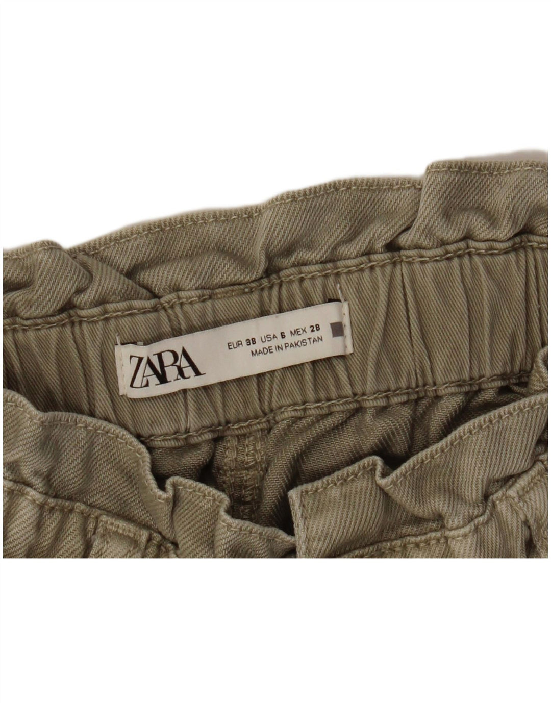 Zara Γυναικείο τζιν κωνικό EU 38 Small W28 L25 Beige