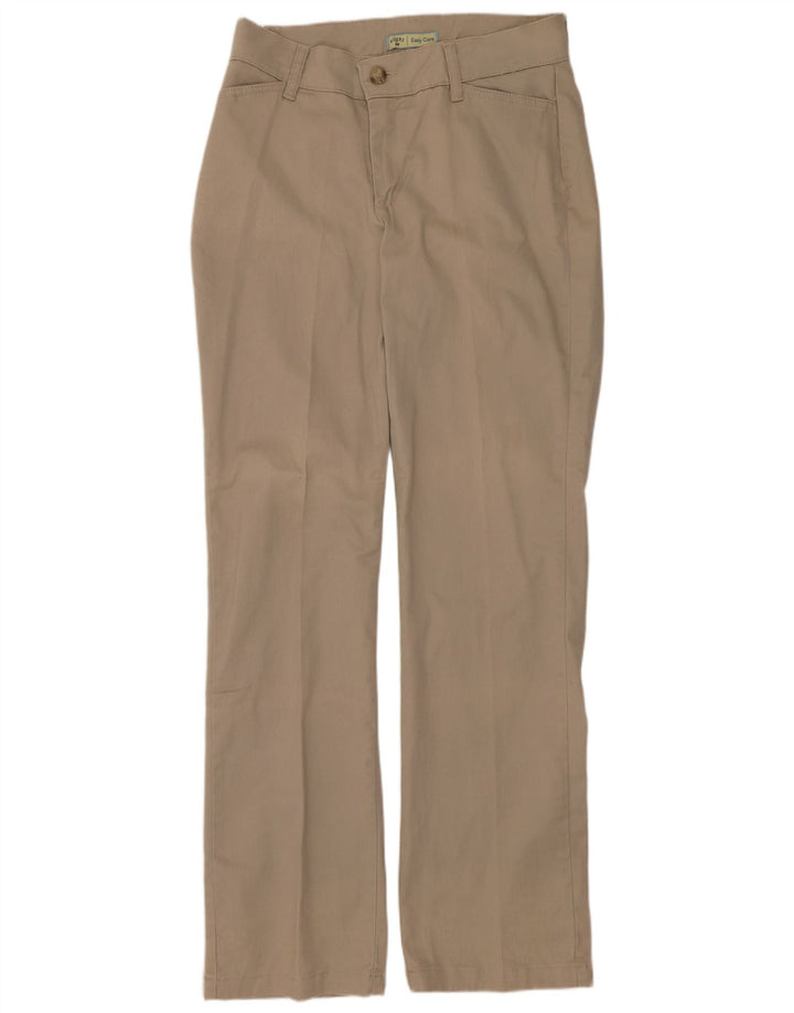 LEE Womens Riders Straight Casual Παντελόνι US 8 Medium W30 L32 Beige