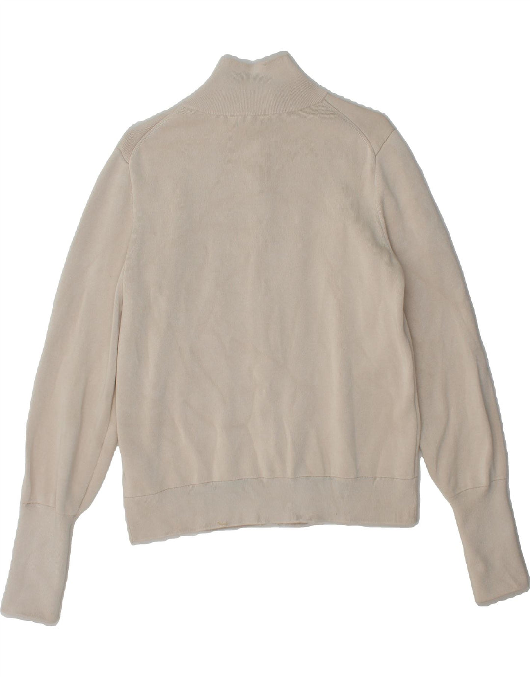 COS Womens Cardigan Sweater UK 14 Medium Beige Viscose Vintage Cos and Second-Hand Cos from Messina Hembry 