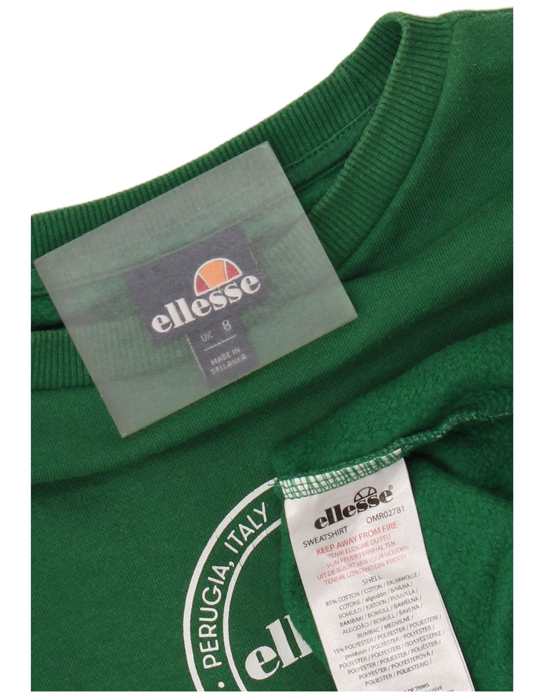 Ellesse Γυναικείο Γυναικείο Φούτερ μεγάλου μεγέθους, Jumper UK 8 Small Green