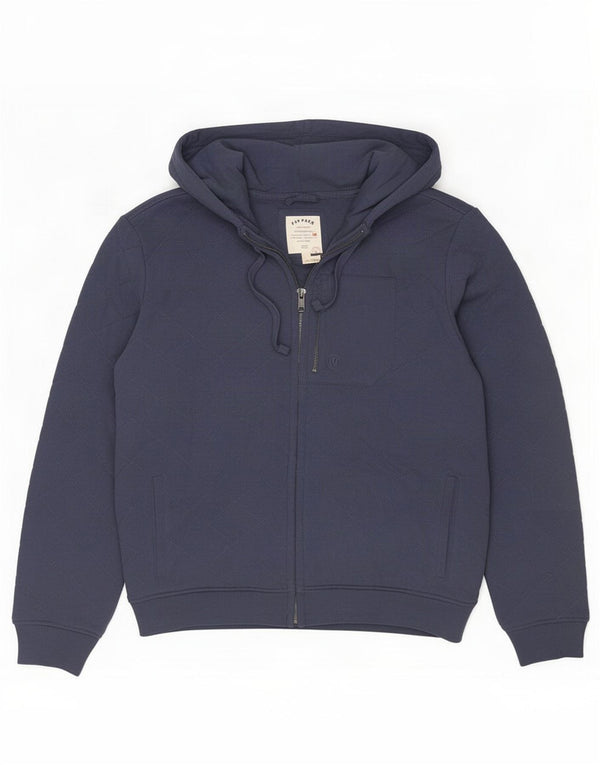 Fat Face Mens Zip Hoodie Sweater Large Navy Blue Cotton