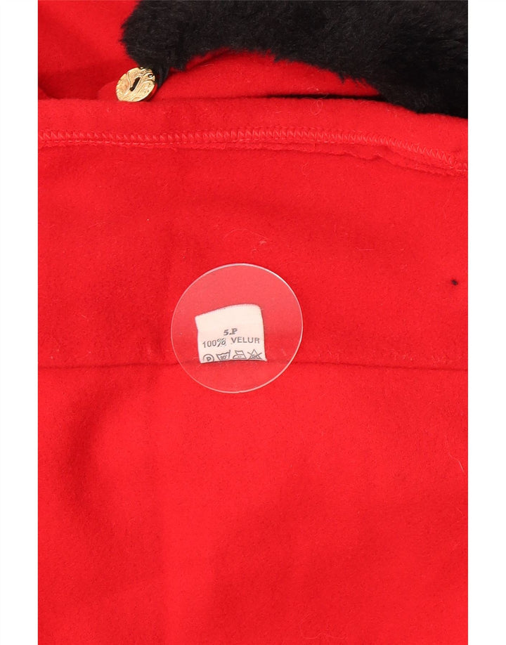 Vintage Γυναικείο Παλτό Poncho One Size Κόκκινο