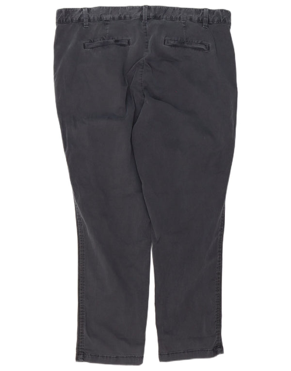 Gap Γυναικείο κωνικό παντελόνι Chino UK 18 XL W36 L28 Γκρι βαμβακερό