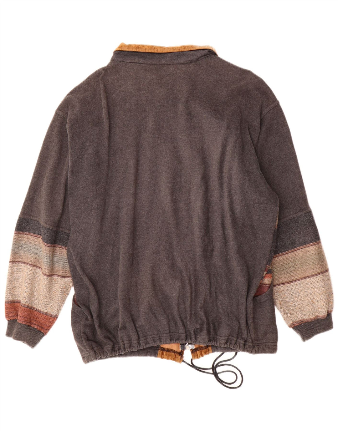 Ανδρικό Vintage Graphic Bomber Jacket UK 42 XL Grey Colourblock Ακρυλικό