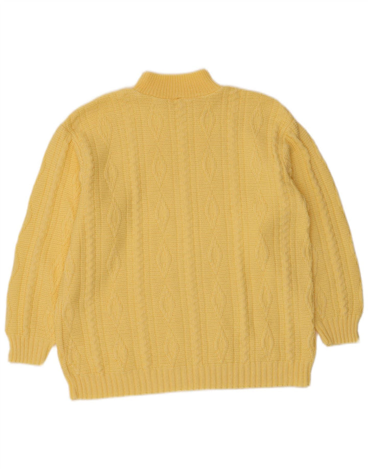 Γυναικείο πουλόβερ με λαιμό χελώνα VINTAGE UK 12 Medium Yellow