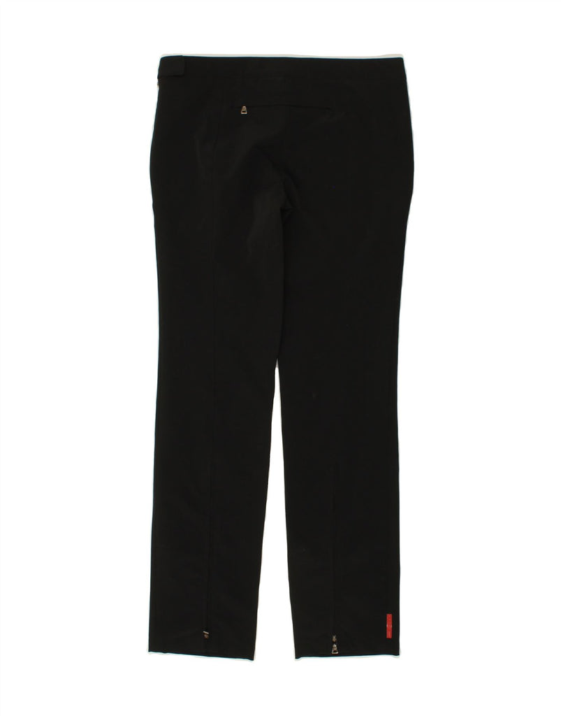 PRADA Womens Straight Casual Trousers IT 42 Medium W30 L30 Black Sports Vintage Prada and Second-Hand Prada from Messina Hembry 