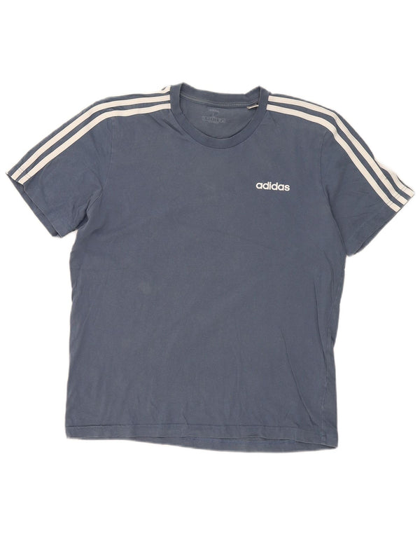 Ανδρικό T-Shirt Adidas Top μεγάλο μπλε βαμβακερό